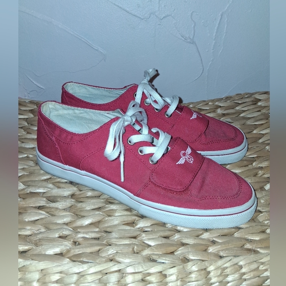 Creative Recreation Shoes Cesario Lo XIV Canvas Red/White Sneakers Size 9.5